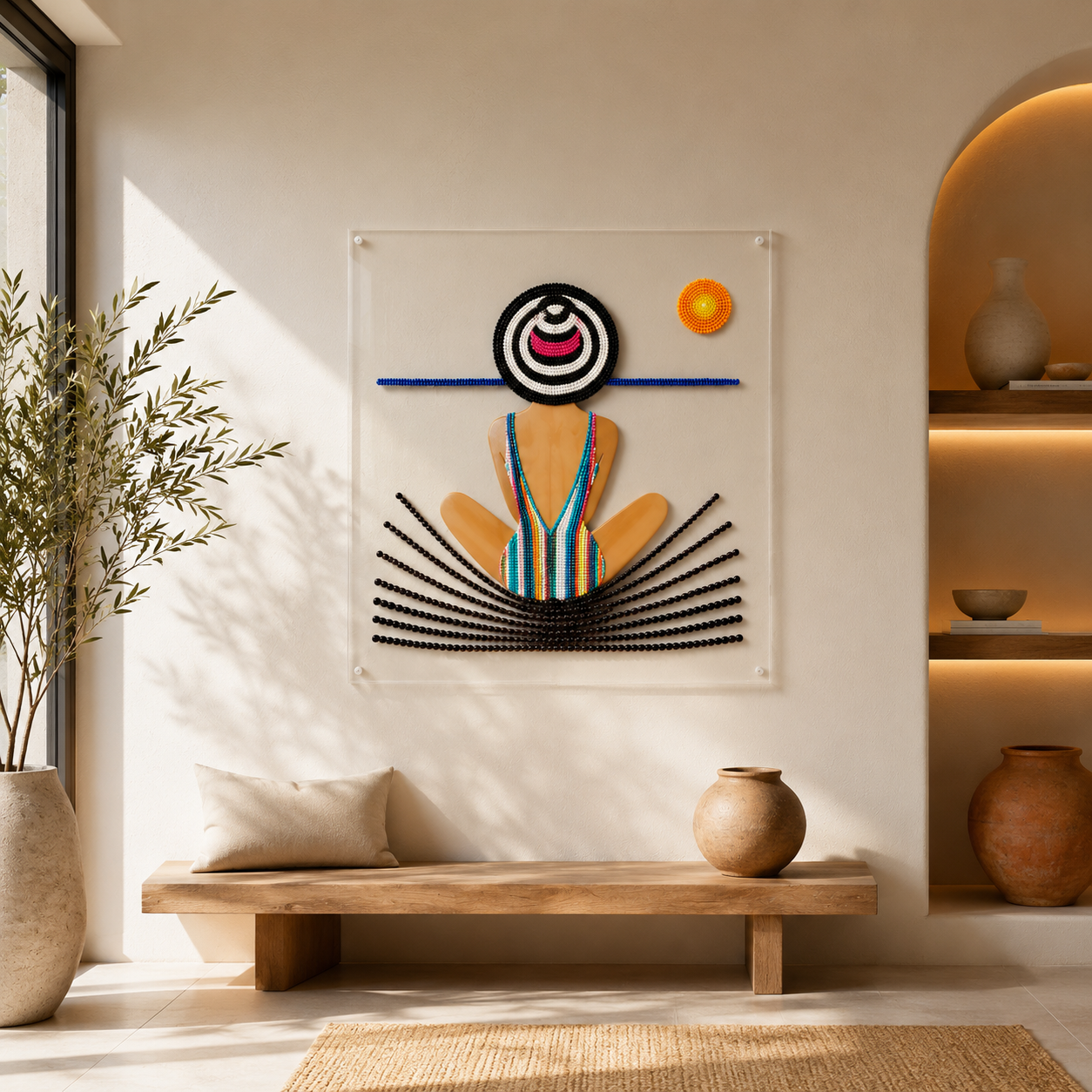 Obra de Cris Higuera — detalle con figura